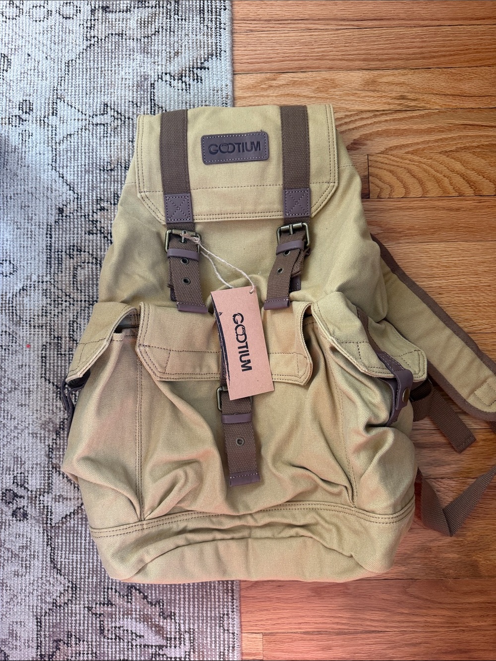 Gootium Ranger / model 21101 canvas rucksack, Field Tan/Khaki